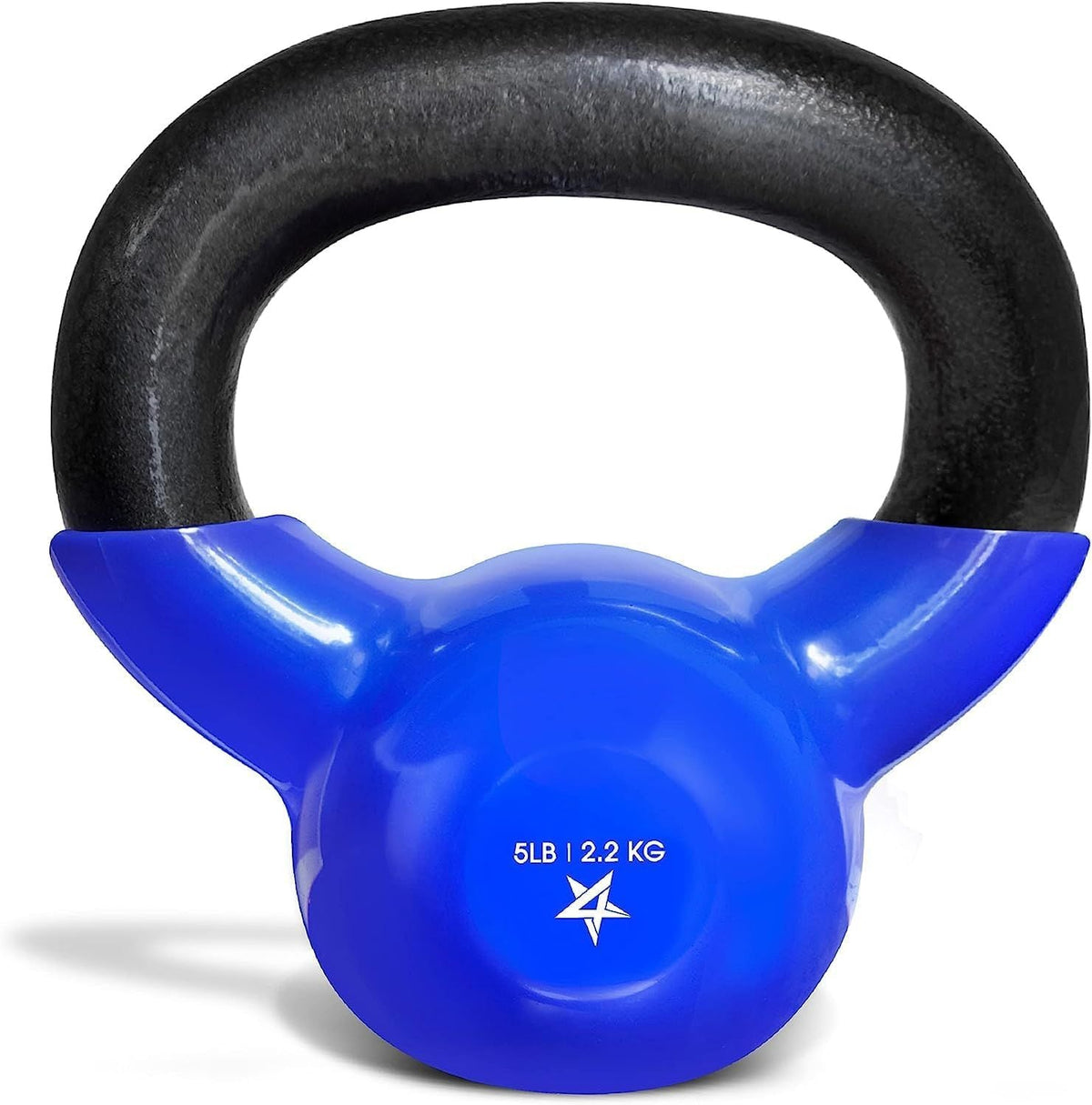 Kettlebell, 5-100 LB Vinyl Coated Cast Iron Strength Training Kettlebells for Home Gym Exercises, Fitness, Full Body Workout Equipment, Push Ups, and Grip Strength
