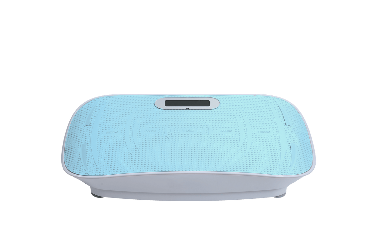 Full Body Vibration Platform Crazy Fitness Massage 10-Frequency Weight Loss & Fat Burner Shaking Machine For Unisex Blue