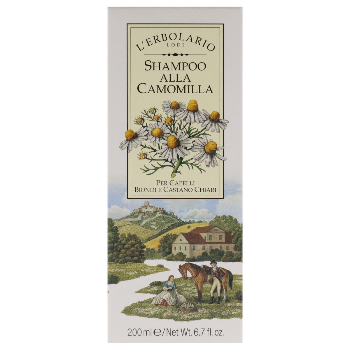 Blond and Light Brown Hair Shampoo - Chamomile by LErbolario for Unisex - 6.7 oz Shampoo