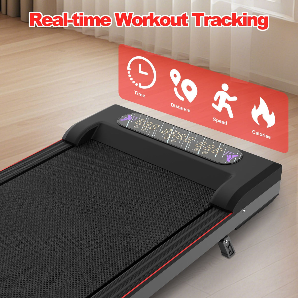 Foldable Treadmill with Handle Bar & Incline, 2 in 1 Upgrade Portable Under Desk Walking Pad and Vibration Pad with Remote Control for Home Office Small Spaces