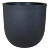 18in Mosswood Resin Planter, Matte Black