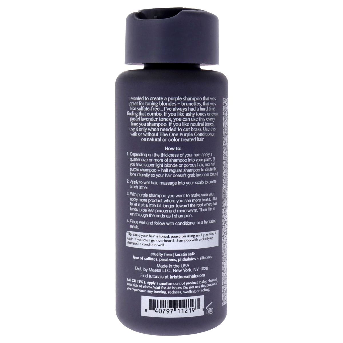 The One Purple Shampoo by Kristin Ess for Unisex - 10 oz Shampoo