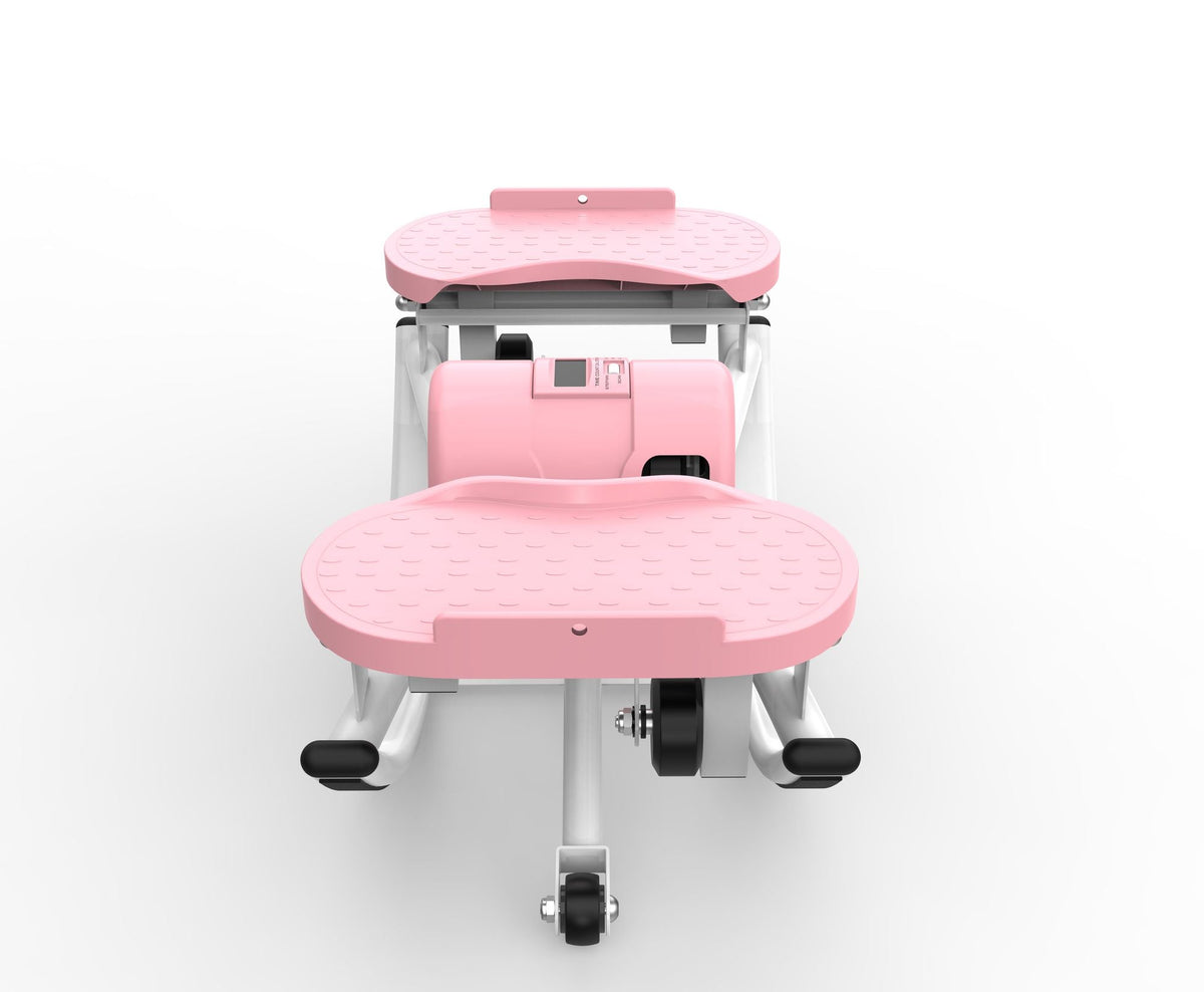 Lateral Stepper for Exercise-Rocking Stepper Machine with Resistance Bands & Anti-Slip Mat and LCD Monitor, Professional Stair Stepper for Home Workout