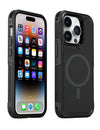 Black MagSafe Compatible- Rugged Armor Protective Case iPhone 15 Pro