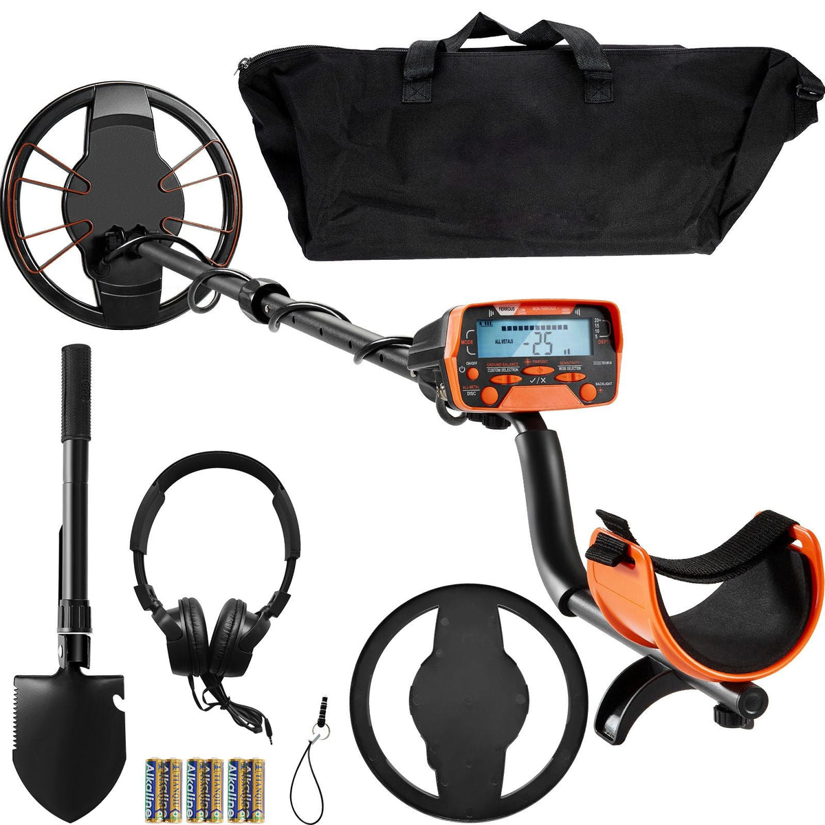Metal Detector for Adults & Kids, 10 Inch Waterproof Search Coil with LCD Display 7 Modes, Adjustable 41''-52'' Aluminum Stem, DSP Chip Higher Accuracy Gold Detector 10'' Detection Depth