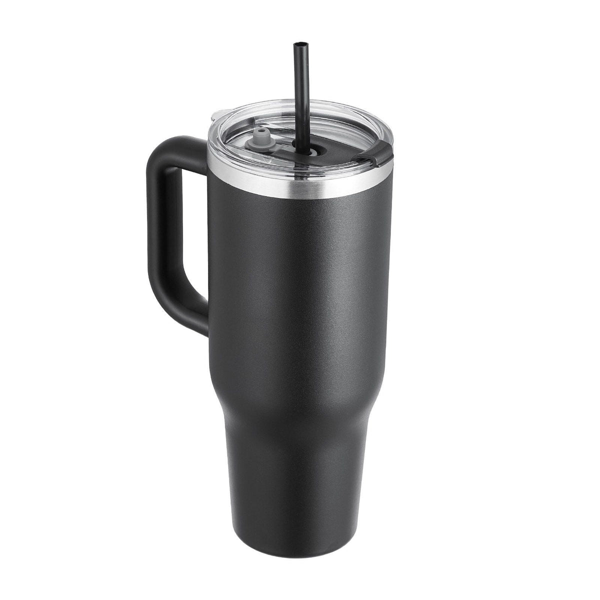 40 oz Insulated Water Bottle Stainless Steel Coffee Cup Handheld Black
