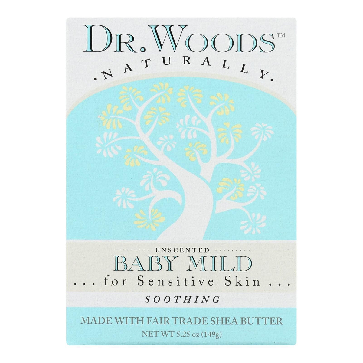 Dr. Woods Bar Soap Baby Mild Unscented - 5.25 Oz