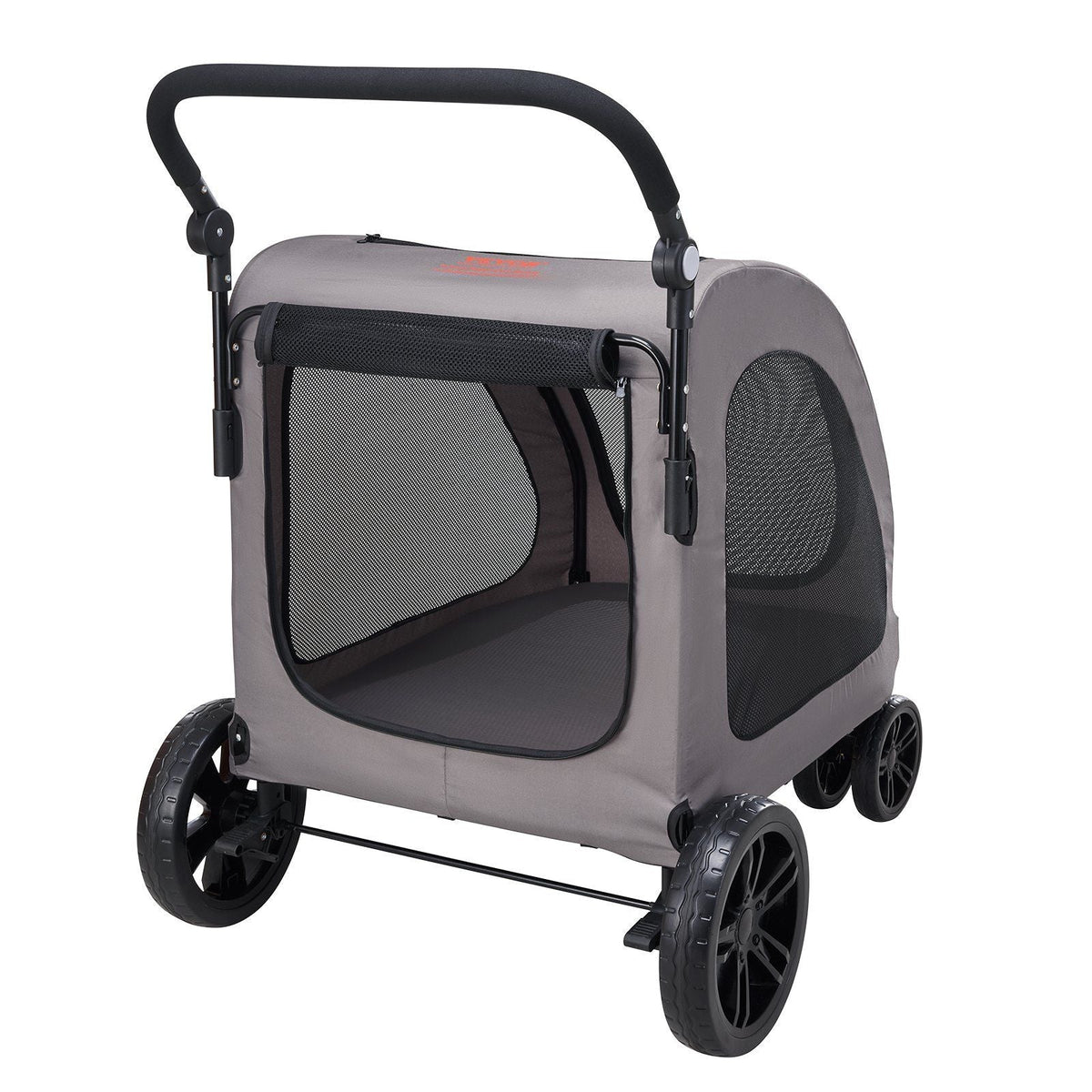 Pet Stroller - 4-Wheels Dog Stroller Carrier 160lbs Weight Capacity Portable