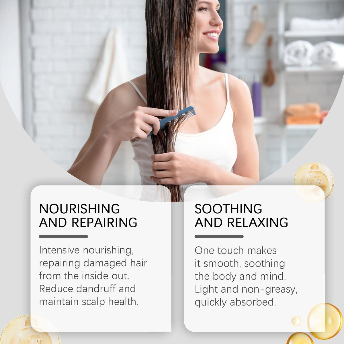 Hoegoa Batana Hair Care Essential Oil Gently Moisturizes And s Dry Hair And Dry Hair And Smooth Hair Care Essential Oil