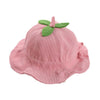 Pink Baby Fall Winter Hat Boys Girls Bucket Hat Corduroy Cute Leaf Sun Hat,3-18 Months