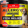 Dog Anti Itch Allergy Relief Chews Dry Itchy Skin Hot Spot Treatment with Probiotic Omega 3 Oil Immune Supplement Seasonal Allergies Medicine for Dogs Puppy 140 Bites