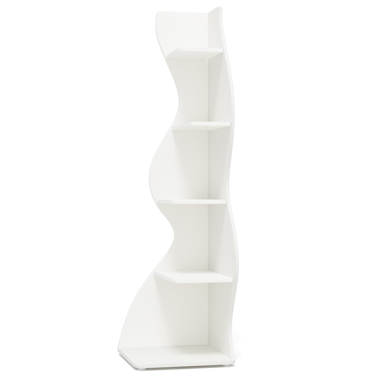 Modern Wall Corner Bookshelf Bookcase
