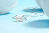 Mirage in the Mirror - A fashionable and trendy jewelry necklace pendant set with octagonal 9*11 Moissanite S925 sterling silver and platinum-plated diamond