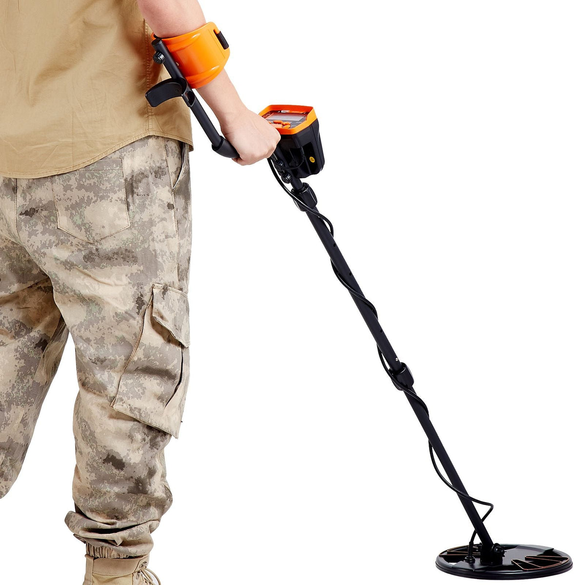 Metal Detector for Adults & Kids, 10 Inch Waterproof Search Coil with LCD Display 7 Modes, Adjustable 41''-52'' Aluminum Stem, DSP Chip Higher Accuracy Gold Detector 10'' Detection Depth
