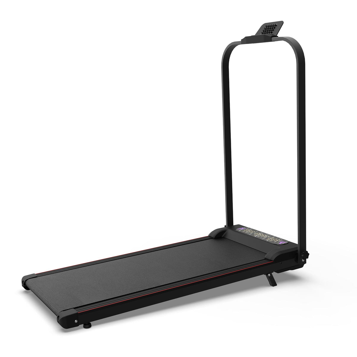 Foldable Treadmill with Handle Bar & Incline, 2 in 1 Upgrade Portable Under Desk Walking Pad and Vibration Pad with Remote Control for Home Office Small Spaces