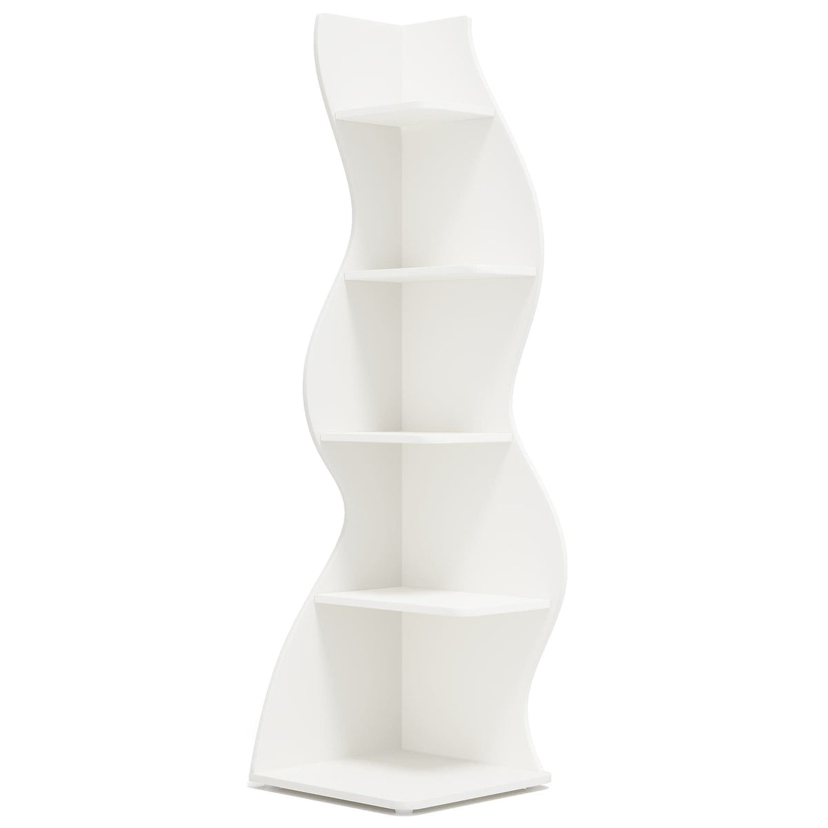 Modern Wall Corner Bookshelf Bookcase