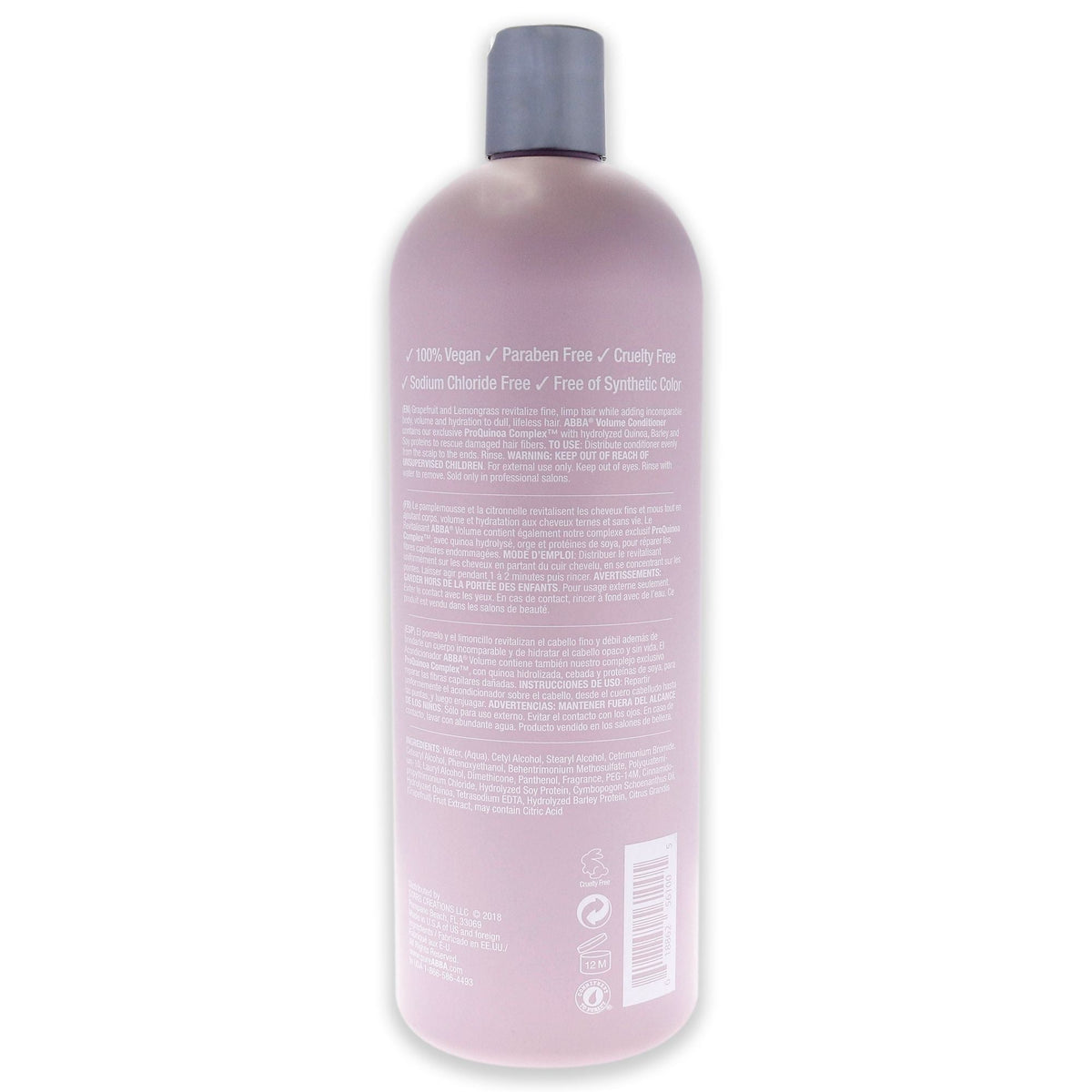 Volume Conditioner by ABBA for Unisex - 32 oz Conditioner