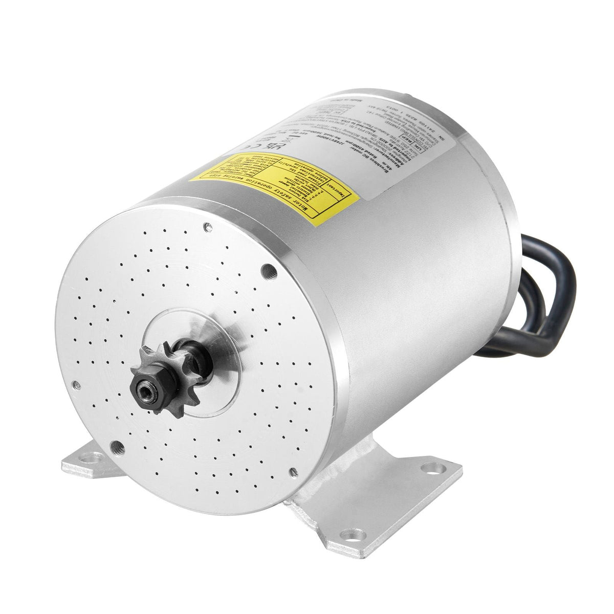 1800W Electric Brushless DC Motor Kit - 48V 4500rpm Motor with Upgraded Speed Controller and Throttle Grip Kit for Go Karts E-Bike Motorcycle Scooter DIY