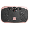 Vibration Plate Exercise Machine, Whole Body Shaker with Magnetic Acupoints for Lymphatic Drainage and Weight Loss, Home Workout Gym Fitness Equipment with 2 Resistance Bands for Women Men, Pink
