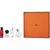 HERMES VARIETY 4 PIECE MINI VARIETY WITH UN JARDIN SUR LE NIL EDT 0.25 OZ & EAU DES MERVEILLES EDT 0.25 OZ & TWILLY D'HERMES EAU DE PARFUM 0.25 OZ & EAU DE RHUBARBE ECARLATE EAU DE COLOGNE 0.25 OZ