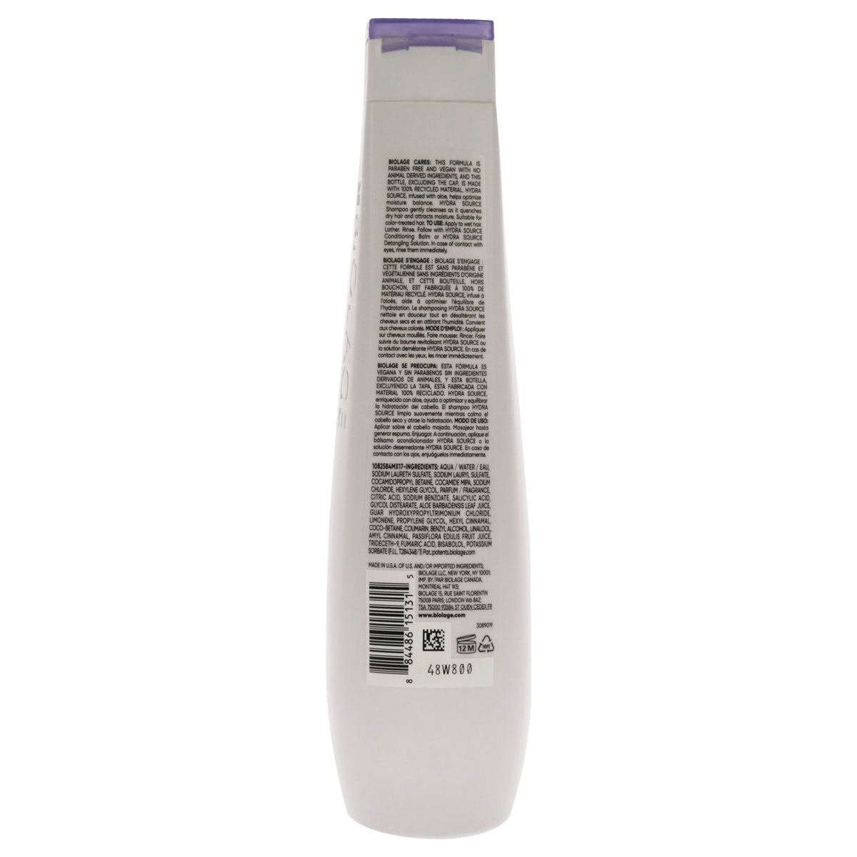 Biolage HydraSource Shampoo by Matrix for Unisex - 13.5 oz Shampoo