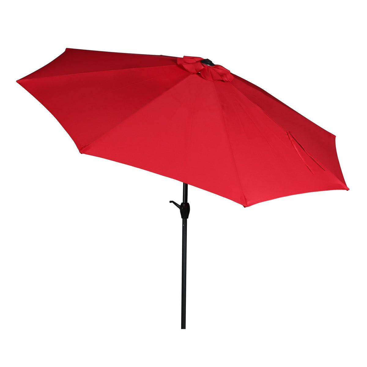 9' Red Crank Lift and 3 Position Tilt Patio Umbrella