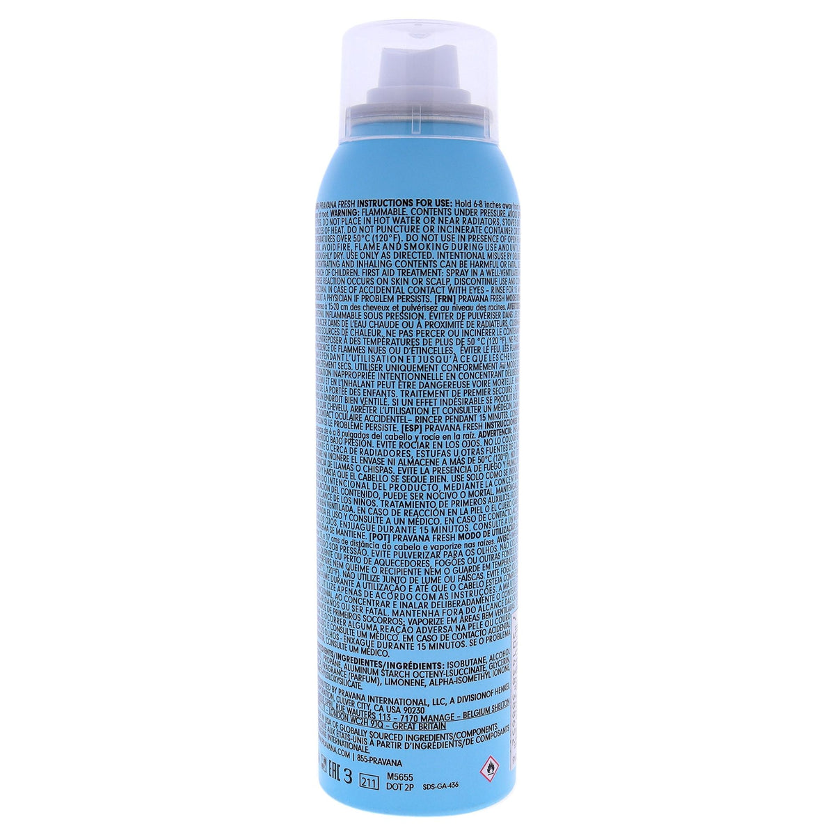 Fresh Dry Shampoo by Pravana for Unisex - 3.4 oz Dry Shampoo