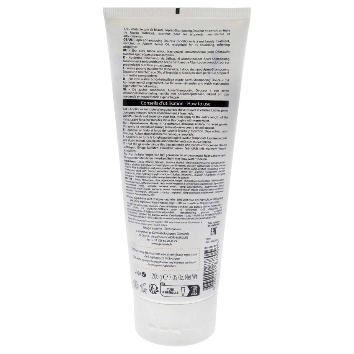 Apricot Kernel Gentle Conditioner - All Hair Types