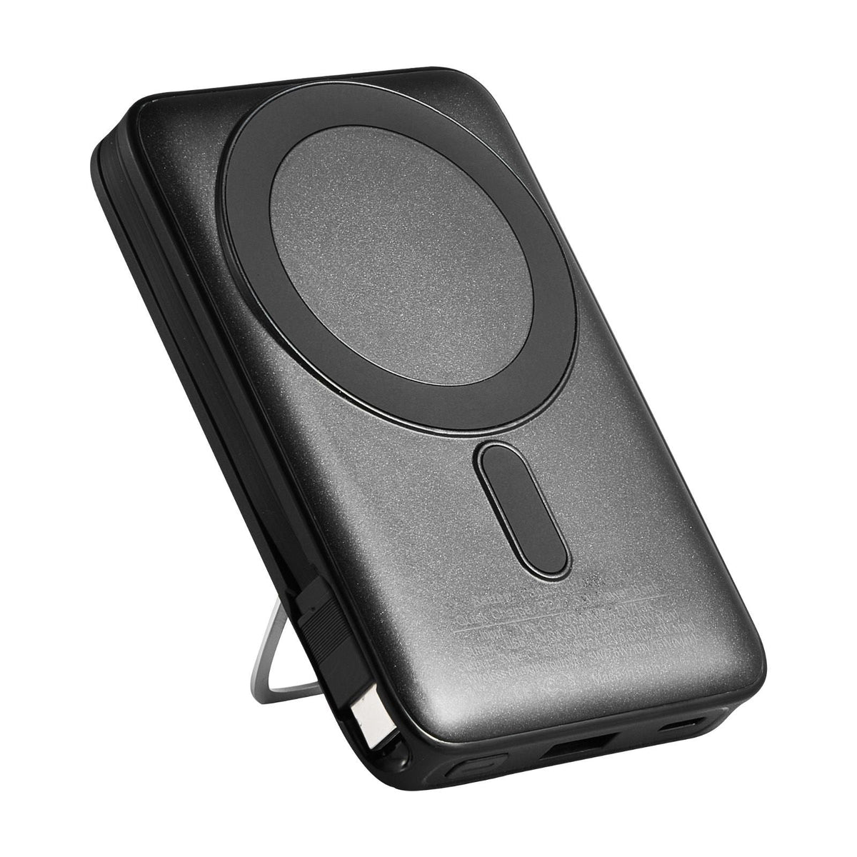 Magnetic Power Bank, 10000 mAh Battery Pack, Wireless MagSafe-Compatible Portable Charger, with Smart LED Display, Foldable Stand, Fast Charging for iPhone16/15/14/13/12 Series, Samsung, Huawei
