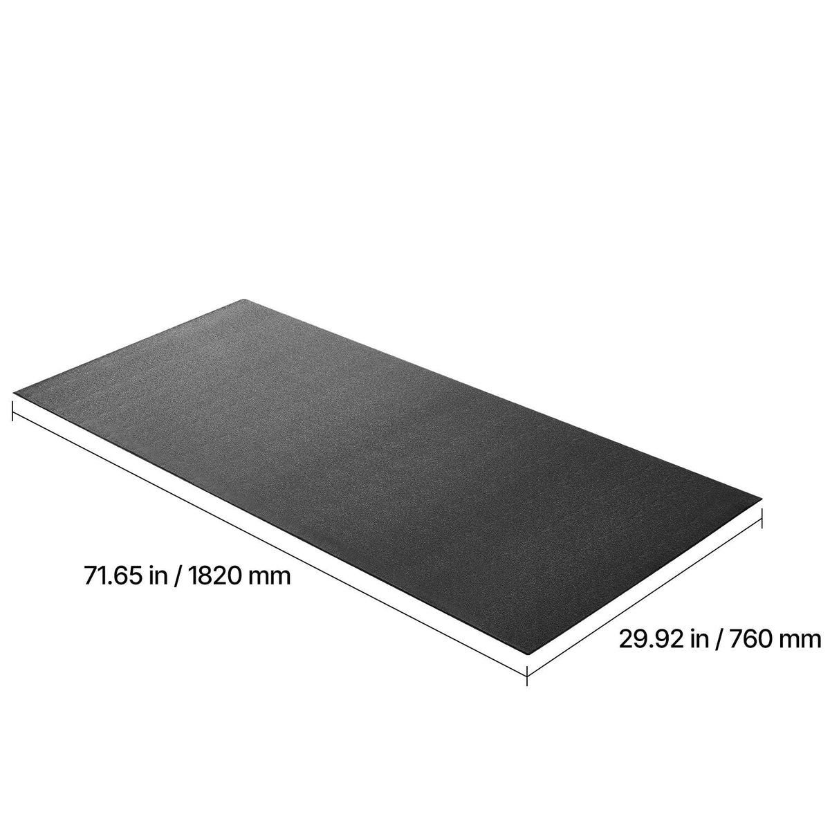Treadmill Mat for Carpet Floor, 1/4" Thick, 30" x 72" Exercise Equipment Mat for Treadmills, Stationary & Recumbent Bikes, High Density PVC Floor Protector, Waterproof and Non-slip for Home Gym