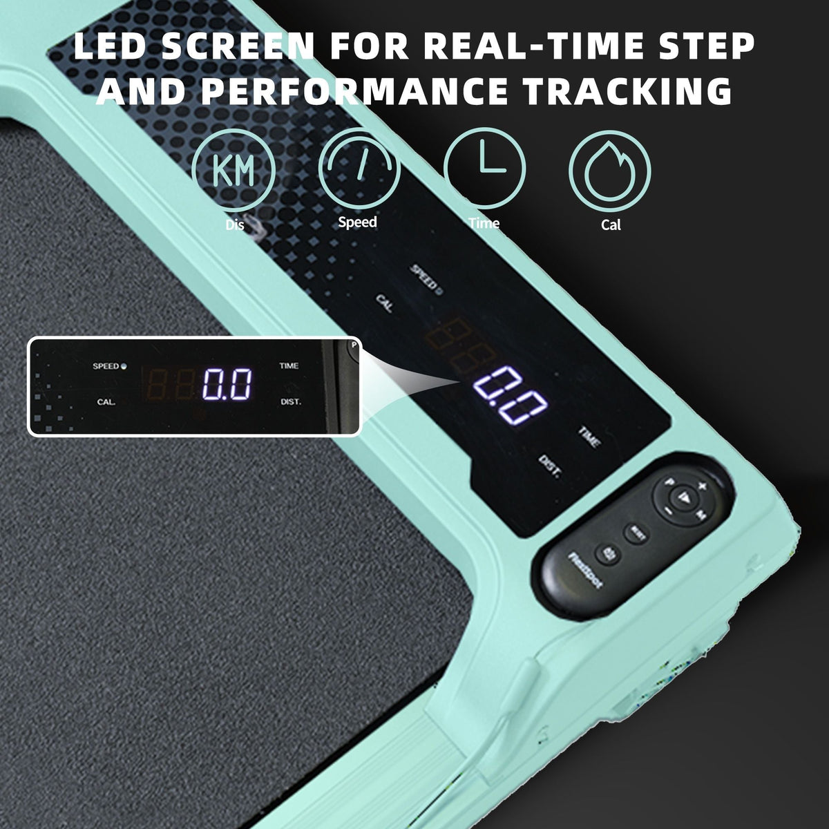 Walking Pad Under Desk Treadmill, Portable Small Treadmills for Home and Office, Super Quiet Motorized Walking Jogging Running Machine with Remote Control
