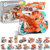 Solar Robot Building Kit Christmas STEM Gift for Boys Aged 8-14, 15-in-1 DIY Science Educational Robotic Set, Solar or Battery Powered Toy for Kids Birthday with 212 Pieces