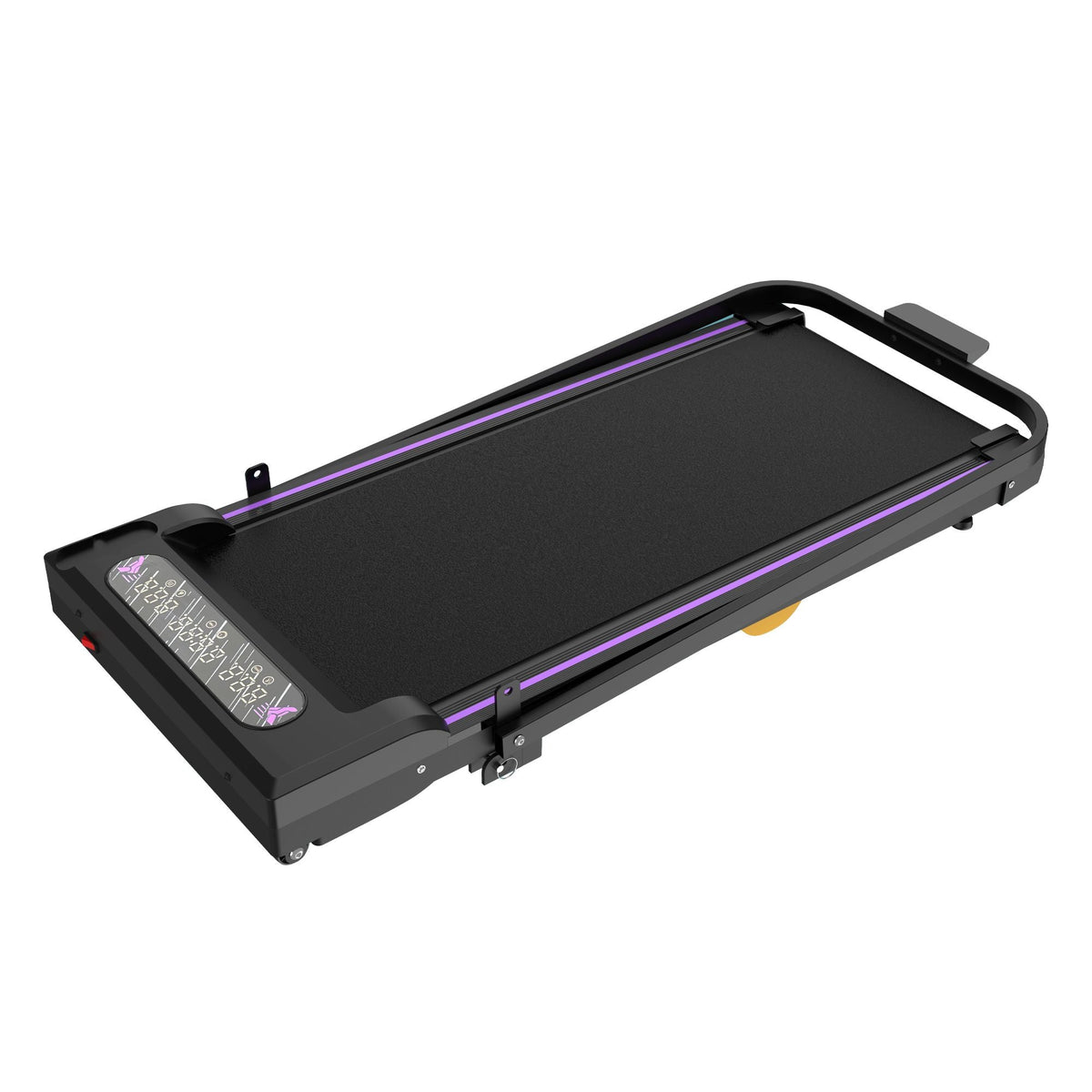 Under Desk Treadmill, Walking Pad, 2 in 1 Portable Treadmill with Handle Remote Control LED Display, Walking Jogging Machine for Home Office Use Black