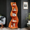 Modern Wall Corner Bookshelf Bookcase