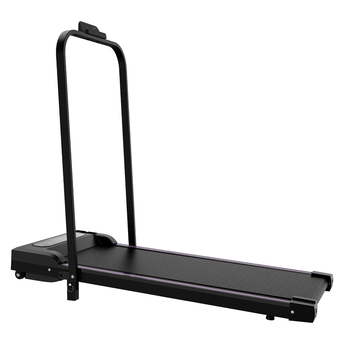 Under Desk Treadmill, Walking Pad, 2 in 1 Portable Treadmill with Handle Remote Control LED Display, Walking Jogging Machine for Home Office Use Black