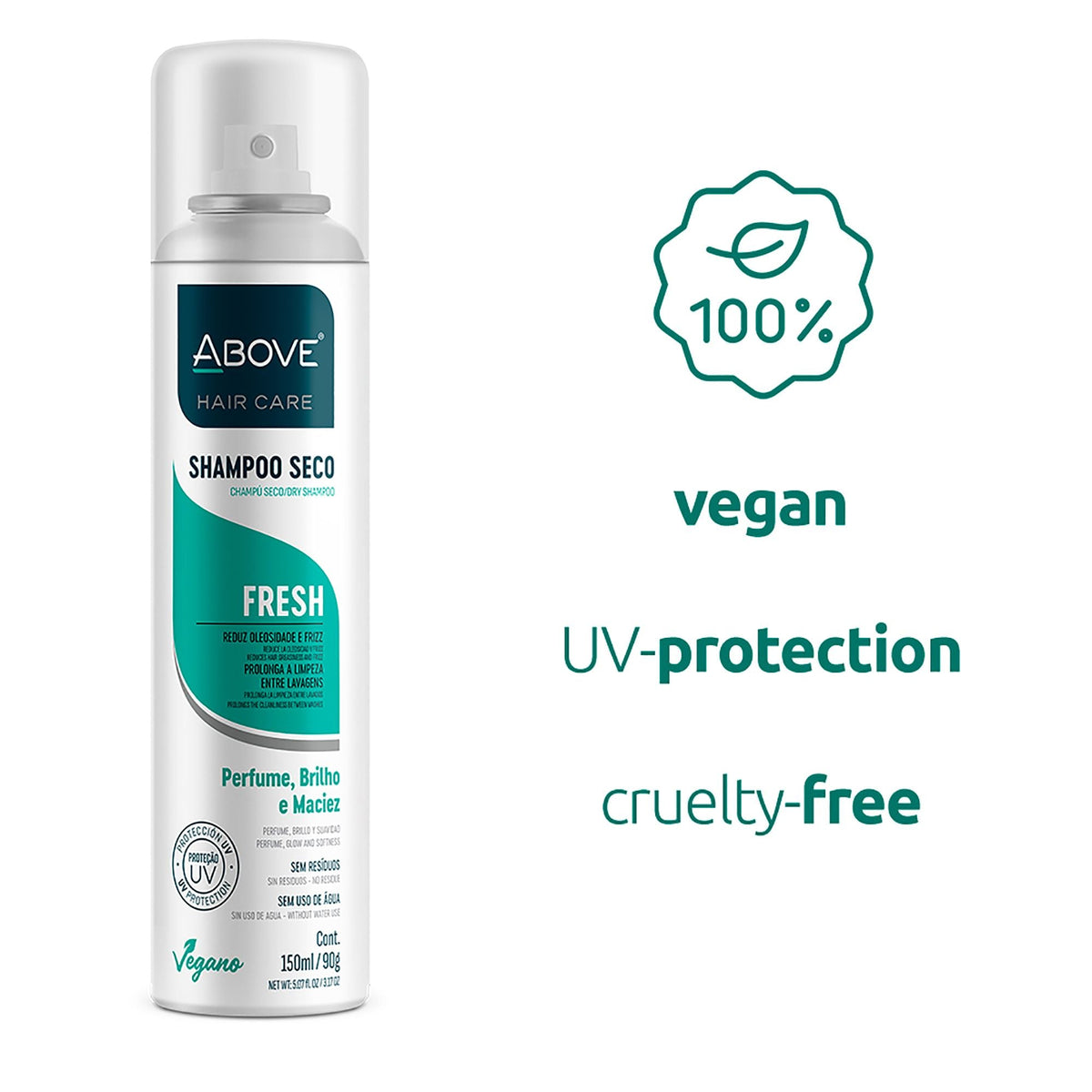 ABOVE Fresh - Dry Shampoo - Absorbs Excess Oil Between Washes - Gives Softness and Shine to Your Strands - Does Not Leave Residue - Prevents Bad Odors with Floral and Citrus Notes - 3.17 oz
