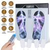 TENS & EMS Foot Massager with 10 Modes & 50 Intensity Levels - Electric Foot Stimulator for Neuropathy, Plantar Fasciitis & Pain Relief - 4 Electrode Pads for Full Body - Cordless with Remote Control