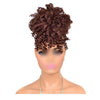 Afro Puff Drawstring Ponytail Synthetic Curly Hair Ponytail Extension Large Size Hair Bun Clip Hair Extensions,Dark Brown