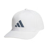adidas Mens Three Bar Structured Snapback Adjustable Fit Hat 2.0 White/Onix Grey One Size