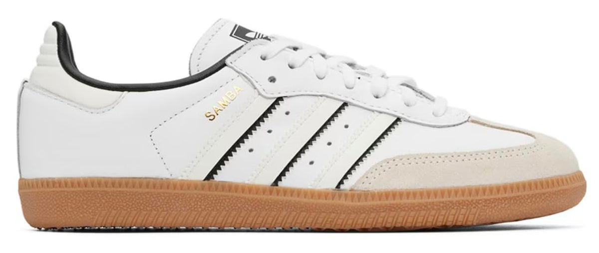 adidas Samba OG Big Kid (Double White Black 4.5)