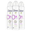 Dove 0 percent Deodorant Spray For 48 Hour Protection Coconut and Pink Jasmine Aluminum Free Deodorant 4 oz 3 Count White 4 Ounce (Pack of 3)