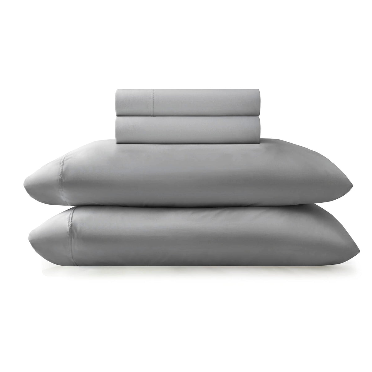 4-Piece King Stretch Jersey Sheet Set,Grey