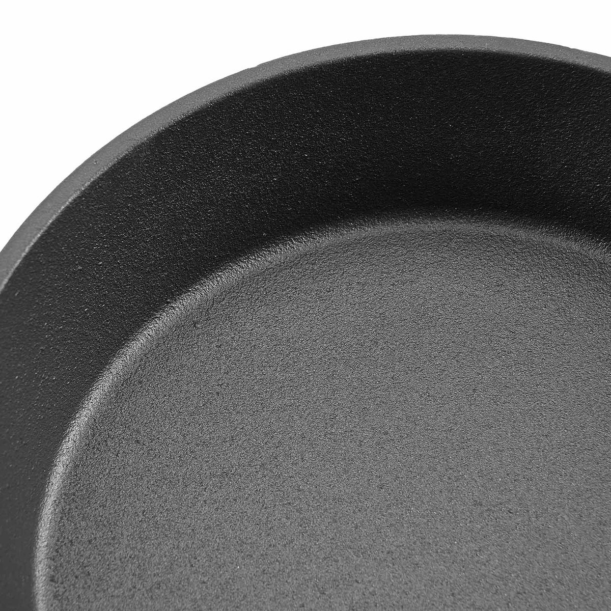 3 Piece Cast Iron Skillet Frying Pan Set 6 8 10 in Handle Pre-Seasoned Black