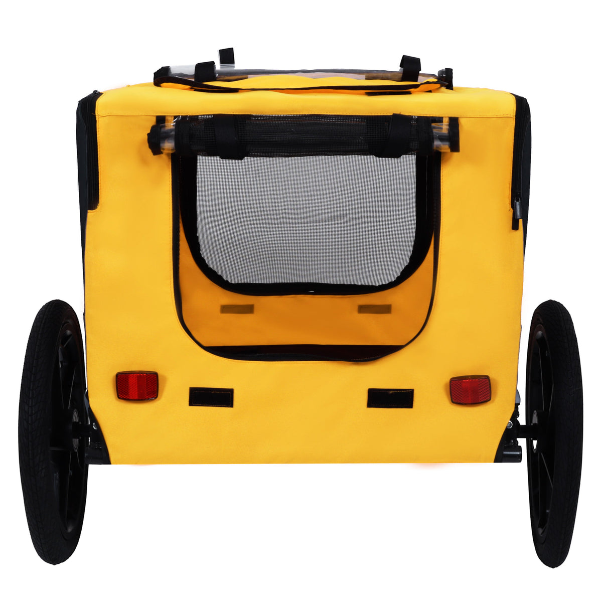 Pet Bike Trailer Dog Cart for Bicycle, Suitable for Small and Medium Pets, Easy Folding Cart Frame, Quick Release Wheel, Non-Slip Floor, Internal Leash