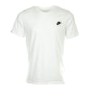 NIKE Sportswear Mens Club Embroidered Futura Tee White/Black Medium