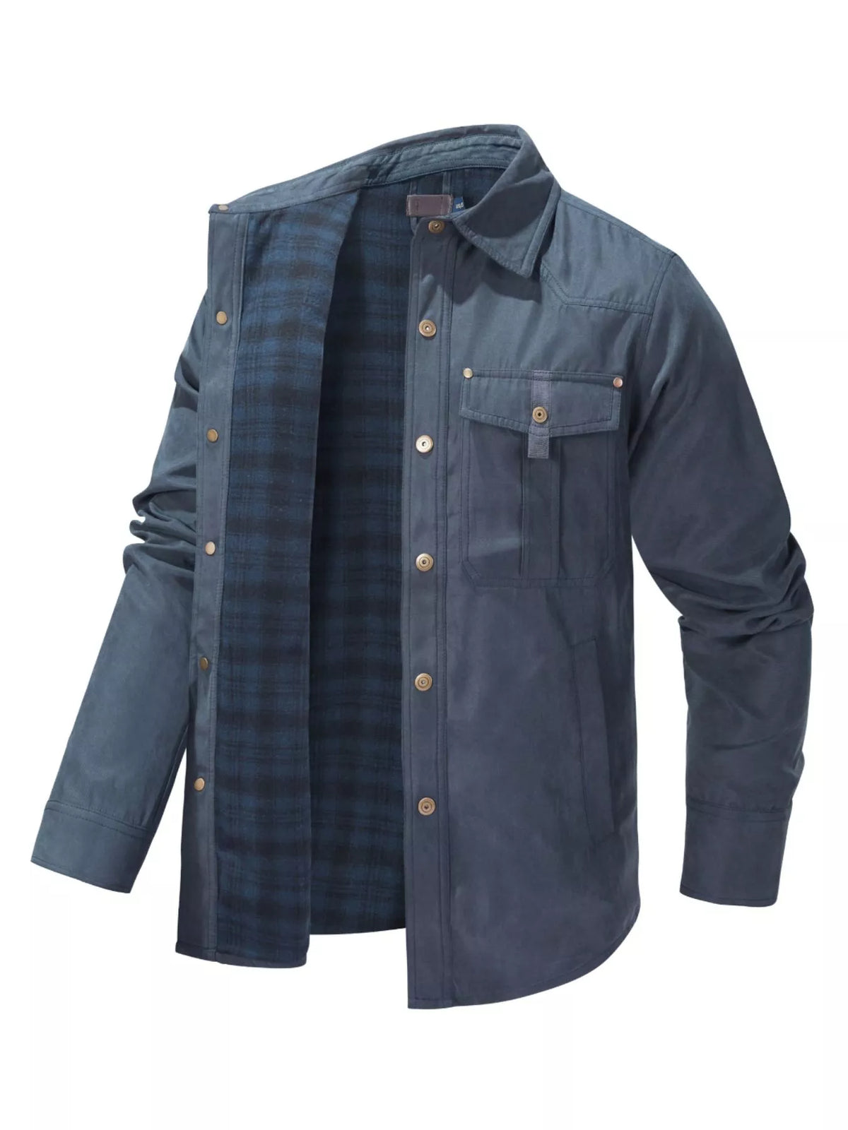 Men's Snap Down Long Sleeve Jacket