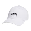 adidas Womens Contender Relaxed Adjustable Cap White/Black One Size