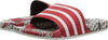 adidas Originals Womens Adilette Slide Sandal Scarlet/Off White/Scarlet 4