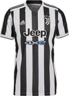 adidas Mens Juventus 2021-22 Home Jersey (Small White/Black)