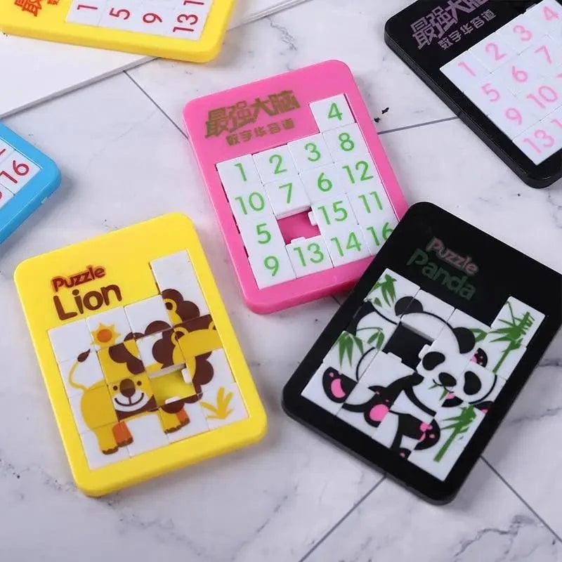 Early Educational Toy Developing for Children Digital Number 1-16 Animal Cartoon Puzzle Game Toys